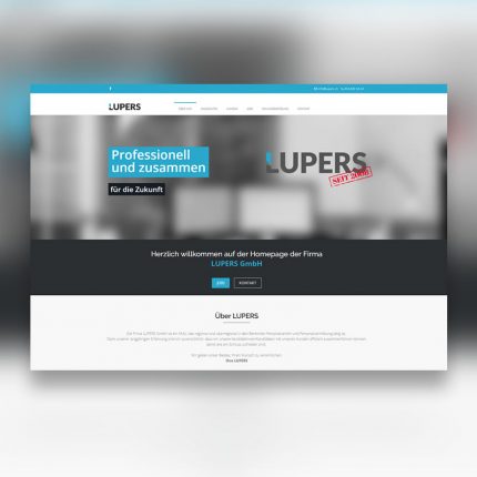 Lupers GmbH Web design